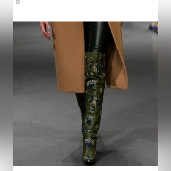 Floral Embroidered Tory Burch over knee boots - Picture 4 of 9
